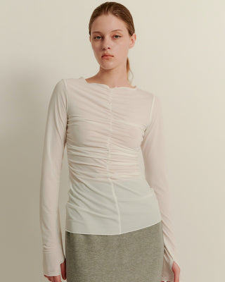MOIST GATHER LONG TEE