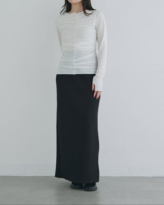 MOIST GATHER LONG TEE