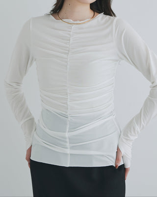 MOIST GATHER LONG TEE