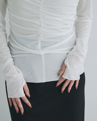 MOIST GATHER LONG TEE
