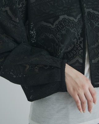 LACE VOLUMESLEEVE BLOUSE