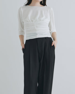 MOIST GATHER BUSTIER TEE