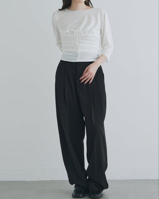MOIST GATHER BUSTIER TEE