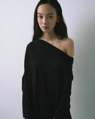 AIRY DRAPE SHEER TOPS
