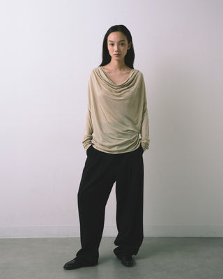 AIRY DRAPE SHEER TOPS