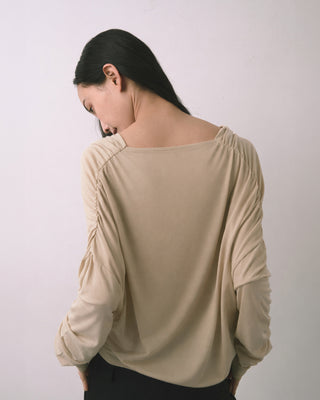 AIRY DRAPE SHEER TOPS