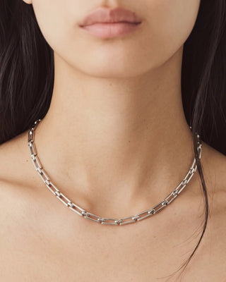SQUARE LINK CHAIN NECKLACE
