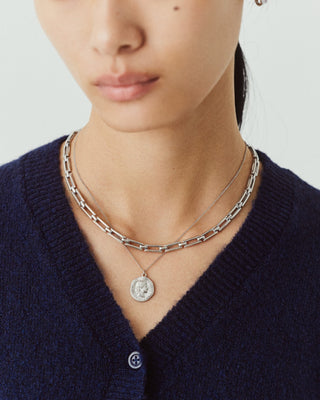 SQUARE LINK CHAIN NECKLACE