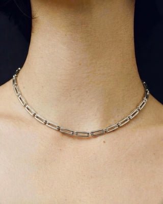 SQUARE LINK CHAIN NECKLACE