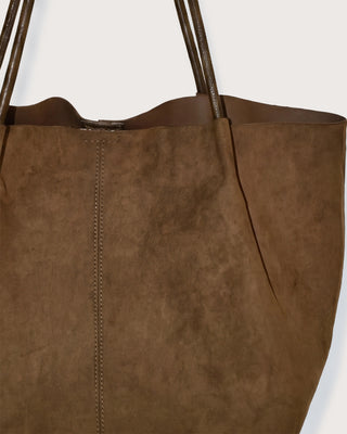 FAUX SUEDE TOTE BAG