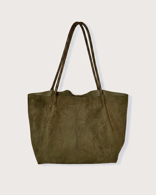 FAUX SUEDE TOTE BAG