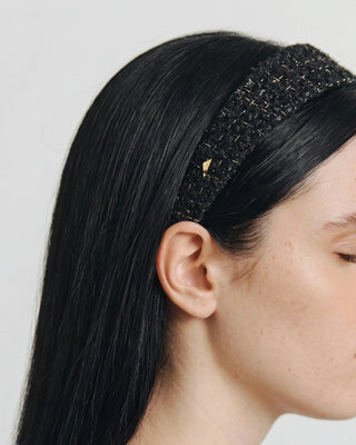 WIDE TWEED HEAD BAND