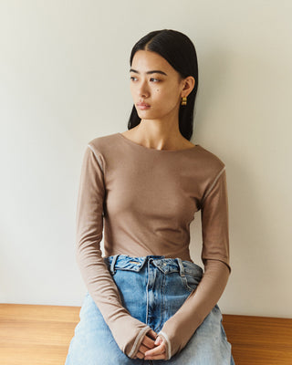 CONTRAST STITCH BODY SUIT