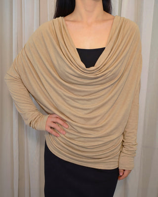 AIRY DRAPE SHEER TOPS