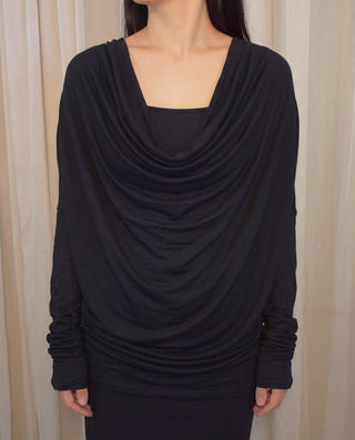 AIRY DRAPE SHEER TOPS