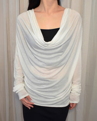 AIRY DRAPE SHEER TOPS