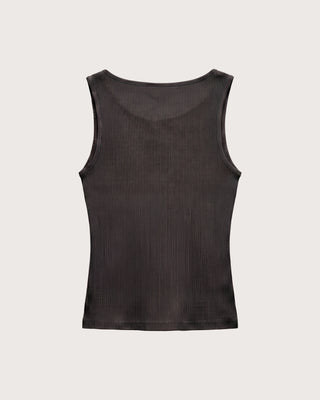 SOFT PLEATS SHEER TANK