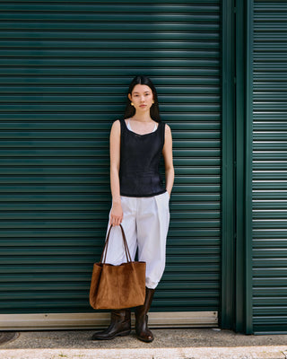 SOFT PLEATS SHEER TANK