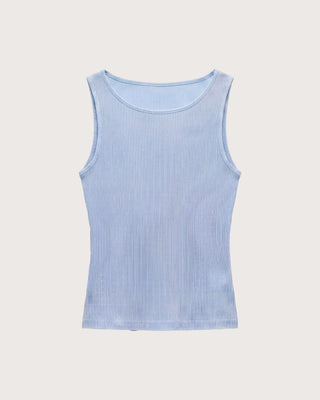 SOFT PLEATS SHEER TANK