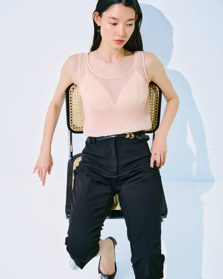 SOFT PLEATS SHEER TANK