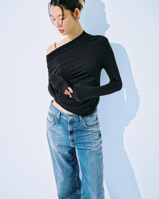 VEIL DRAPE TOPS