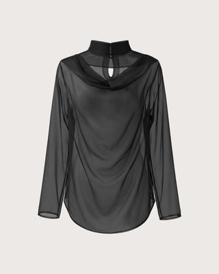 FLUID SHEER MOCKNECK TOPS