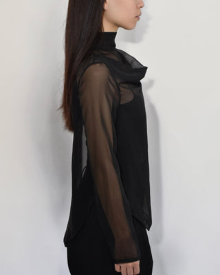 FLUID SHEER MOCKNECK TOPS