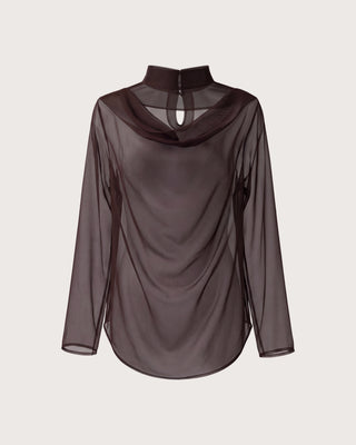 FLUID SHEER MOCKNECK TOPS