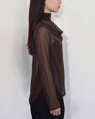 FLUID SHEER MOCKNECK TOPS