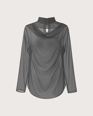 FLUID SHEER MOCKNECK TOPS