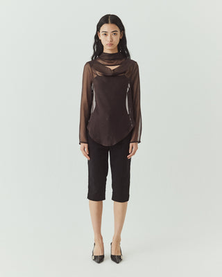 FLUID SHEER MOCKNECK TOPS