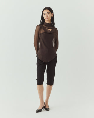 FLUID SHEER MOCKNECK TOPS