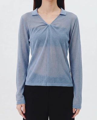SHEER TWIST KNIT TOPS