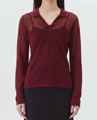 SHEER TWIST KNIT TOPS