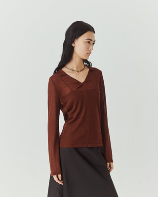 SHEER TWIST KNIT TOPS