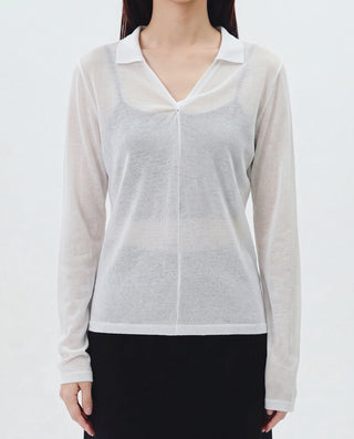 SHEER TWIST KNIT TOPS
