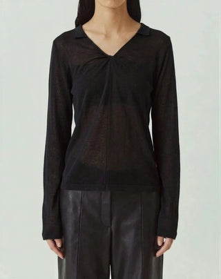 SHEER TWIST KNIT TOPS