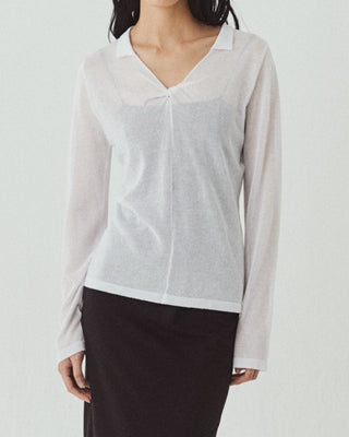SHEER TWIST KNIT TOPS